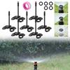 Garden Pop-up Watering Sprinklers 0~360 Degree Adjustable Scattering Nozzles 1/2" Thread Base Bracket Park Farm Irrigation Tools
