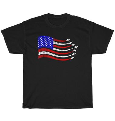 T-shirt Patriote Américain Chasseurs Drapeau USA Agitant 4 Juillet Cadeau Unisexe