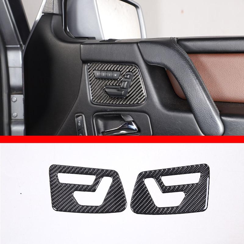 Soft carbon For Mercedes Benz G class W463 2013-18 Car Air Outlet Door Handle Trim sticker Inner & Outer Decoration Accessories