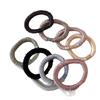 Premium Korean Style Ice Silk Pleated Hair Tie - Elastic Soft Ring for Simple Ponytails