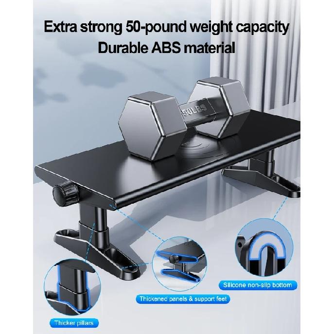 Eary Computer Monitor Stand Riser Height Adjustable With 4-Port USB 3.0 Type-C for Laptop Office Desk Accessories Phone Holder