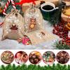 1-30pcs Christmas Gifts Drawstring Bags Linen Bundle Pocket Bracelet Jewelry Burlap Storage Bags Xmas Candy Gift Packaging Bags