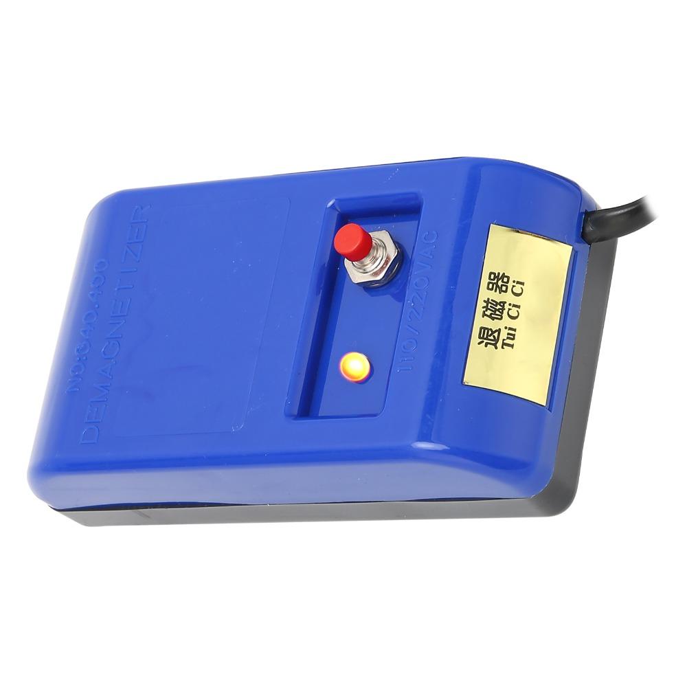 Blue Plastic Watch Demagnetizer 110V/220V Dual Voltage Professional Watch Repairing Tool Watch Repair Kit Mechanical Watch