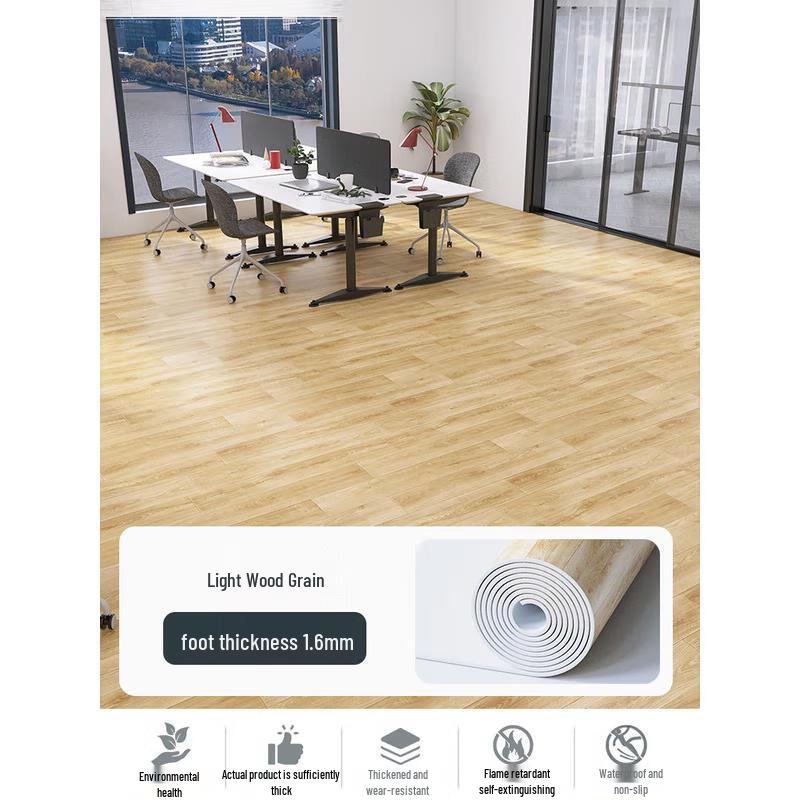 Commercial Grade Vinyl Flooring - 1.6mm Light Wood Grain