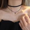 Minimalist Women's Black Choker Necklace - Versatile Collarbone Chain Accessory