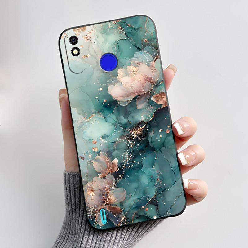 For Tecno Pop 3 Plus Spark 4 Lite Casing Luxury Cute Cool Boys Girls Black Matte Soft silicone Shockproof Back Phone Cover Case