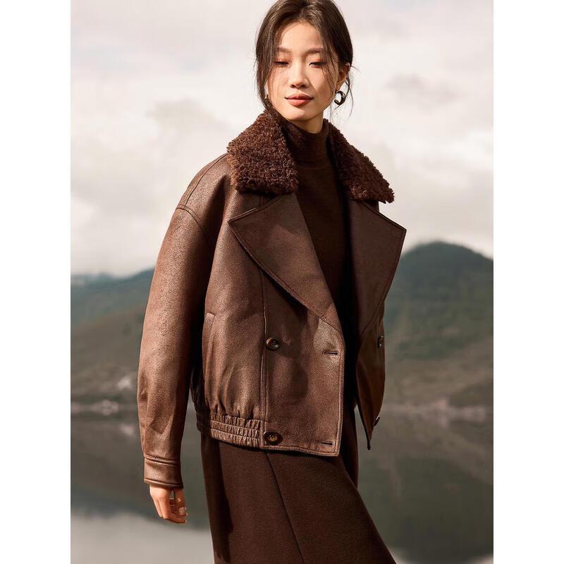 

Mohanyimei Women s Retro Double-breasted Winter Jacket 2XL