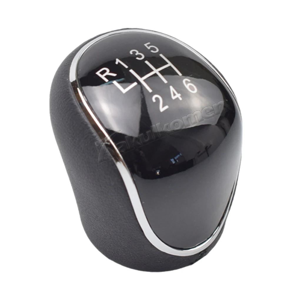 6 Speed Car Leather Gear Shift Knob for Ford S-Max C-Max Kuga Galaxy Mondeo 4 Mk4 Transit Tourneo Connect Focus Auto Accessories