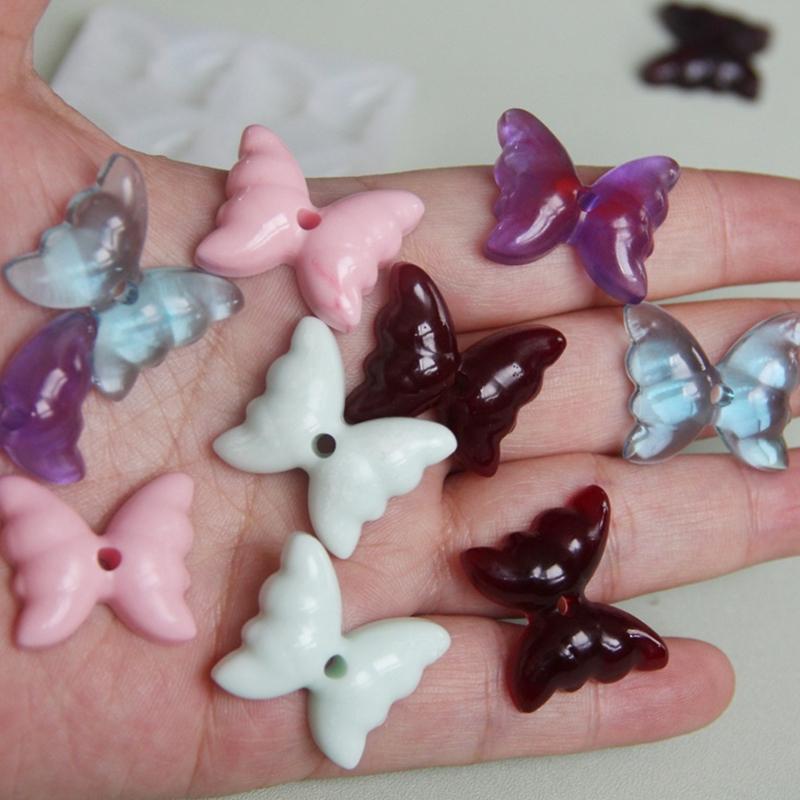 Silicone Butterfly Earring Pendant Mold Set Of 6 Professional Resin Craft Tools For Creative Designs