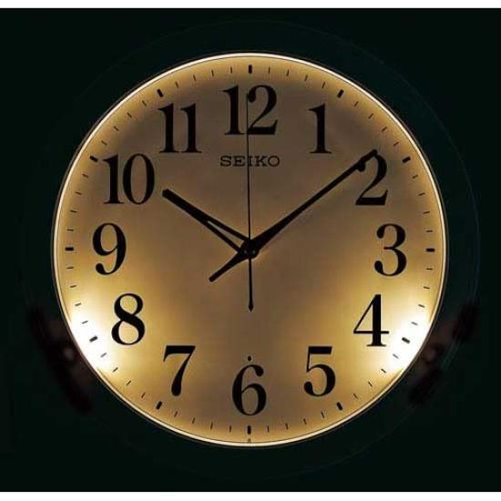 Seiko Clock Automatic Lighting Radio Controlled Wall Clock KX258N