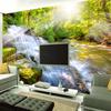 3D Wall Mural Waterfall Mountain Forest Scenery Wallpaper Living Room TV Sofa Study Home Decor Mural