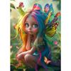 Poster e Stampe di Farfalle Colorate, Fate, Fiori Fantasy, Ragazza dei Fiori, Pittura su Tela, Arte da Parete, Quadro per Soggiorno, Decorazione per la Casa