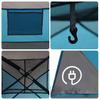 4 Person Camping Tent Blue Waterproof