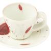 Marui Seito Shigaraki Ware Hechimon Cup & Saucer, 210ml Capacity, Akaha Red, MR-3-4400
