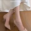 Talons hauts pour femmes printemps et été, nouveaux talons hauts pointus et fins en cuir laqué, talons hauts sexy et polyvalents pour femmes