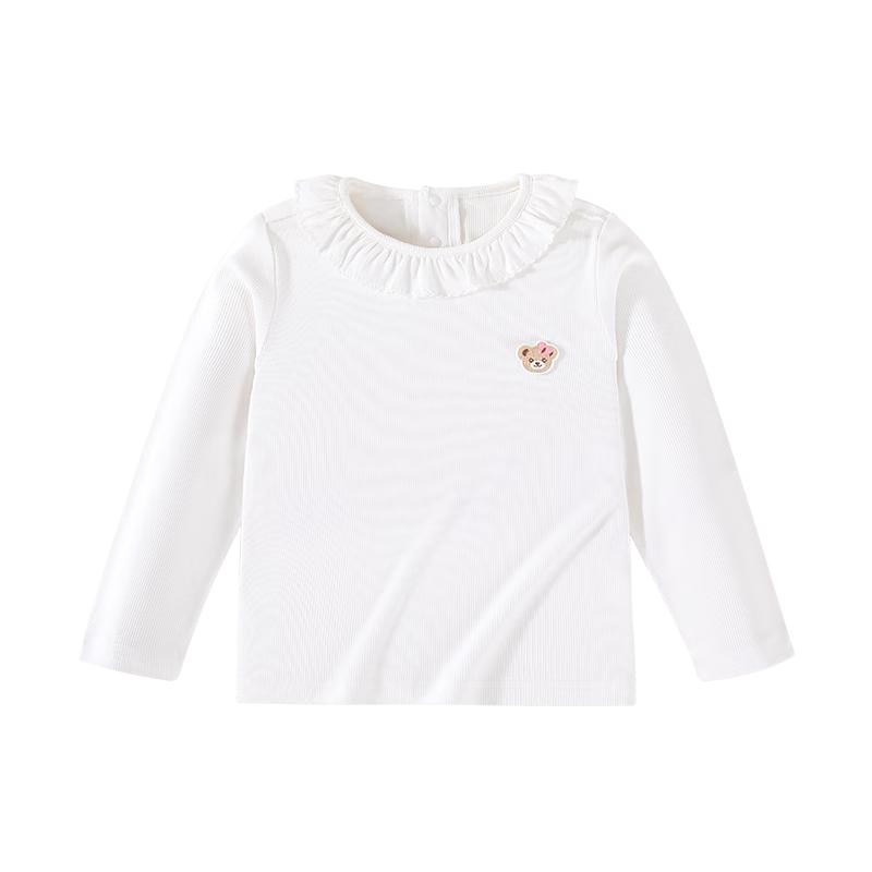 

Classic Teddy Girls Ruffled Collar Long-Sleeve T-Shirt 130