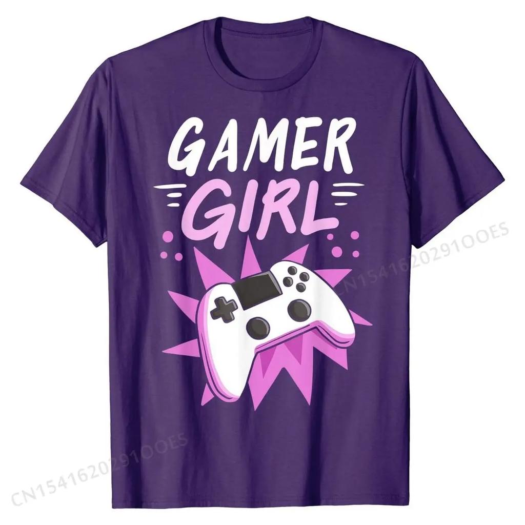 Gamer Girl Gaming Streaming Video Games Gift T-Shirt Special Tshirts Cotton Tops Shirt cosie
