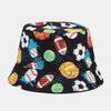 Bucket Hat Women Men Spring Summer Hats For Women Printed Fisherman Cap Double Sided Outdoor Sunscreen Sun Hat Foldable Bob New
