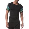 Men's Quick-Dry Marathon Running Suit: Tight-Fit Sports Short Sleeve T-Shirt