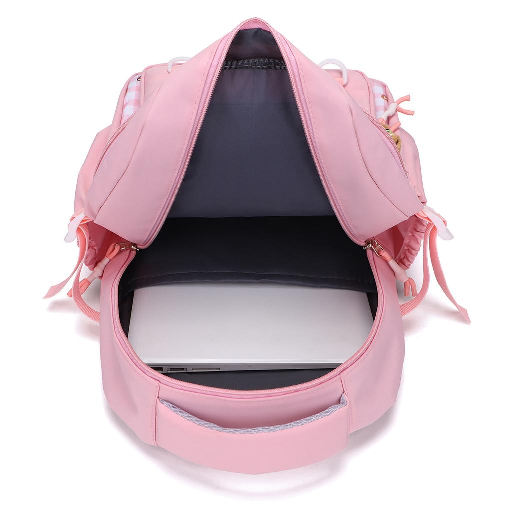 New backpack cute niche design junior high school student schoolbag large capacity travel college wind backpack
