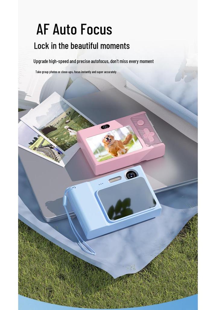 Just Fish Cloud HD Slide-out Dual Lens Portable Student Camera