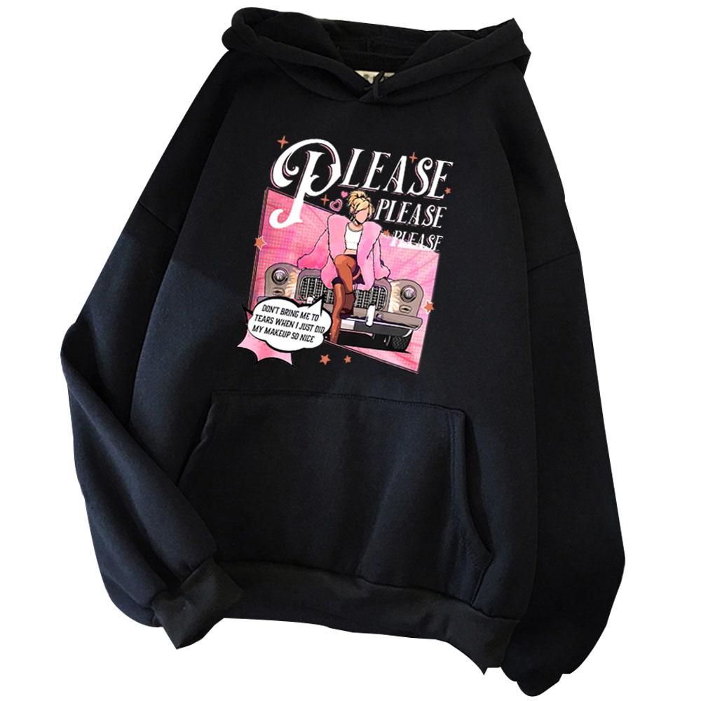 Sabrina Carpenter Hoodie Please Please Please Music Merch Fan Gift Unisex Harajuku Long Sleeve Sweatshirts