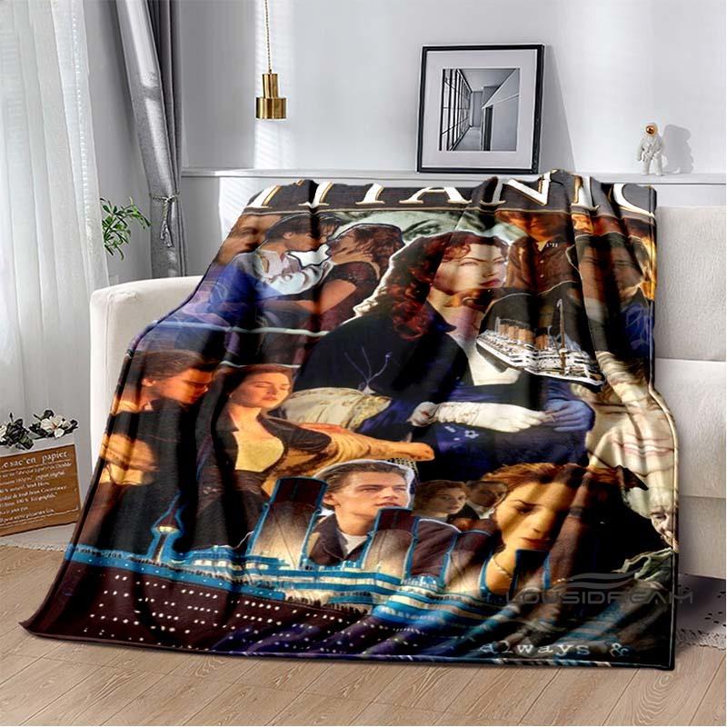 (Titanic) Flannel Blankets Are Suitable for Bedrooms, Living Rooms, Beds, Camping, Picnics, Offices, and Other Places.