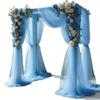 White Pink Wedding Tulle Arch Elegant Backdrop Fabric Arch Draping Fabric  Birthday Party