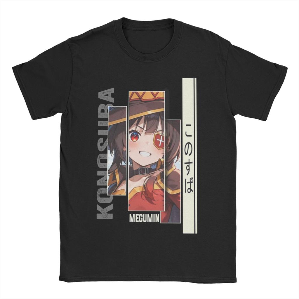 Konosuba Getting Arrested Meme Anime Video Game TShirt for Unisex WOMEN Cotton T Shirt Short Sleeve Tees Birthday Present Tops