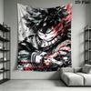 My Hero Academia Wall Tapestry Aesthetic Wall Hanging Printed Fabric Blanket Decorative Tapestries for Bedroom Living Room Home Decor