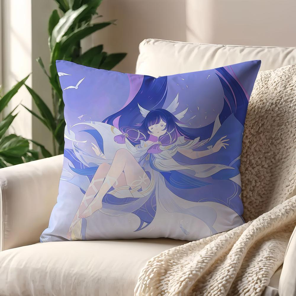 GGenshin Columbina Impact cushion cover For Pillow Printing Sofa Decoration Home Car Room Coffee Shop Office Nordic Simplicity