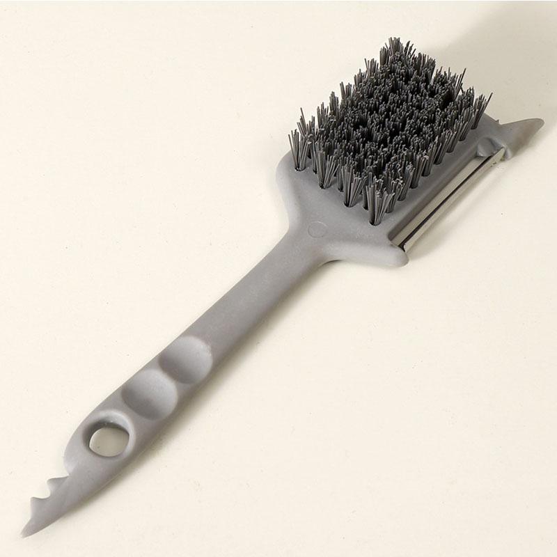 1PC Vegetable Brush Scrubber For Food Multifunctional Fruit Peeler With Brush Kitchen Cleaning Brush Carrot Peeler For Peeling