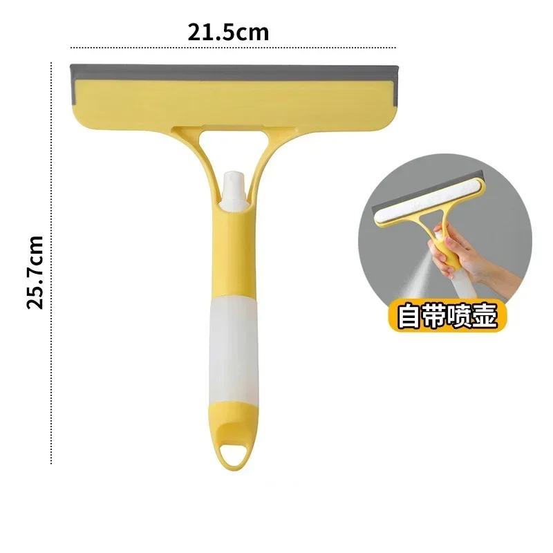 Multifunctional Glass Cleaning Scraper, Window Cleaning Brush, Sprayer, Car Window Cleaning Brush, Kitchen Countertop Cleaner