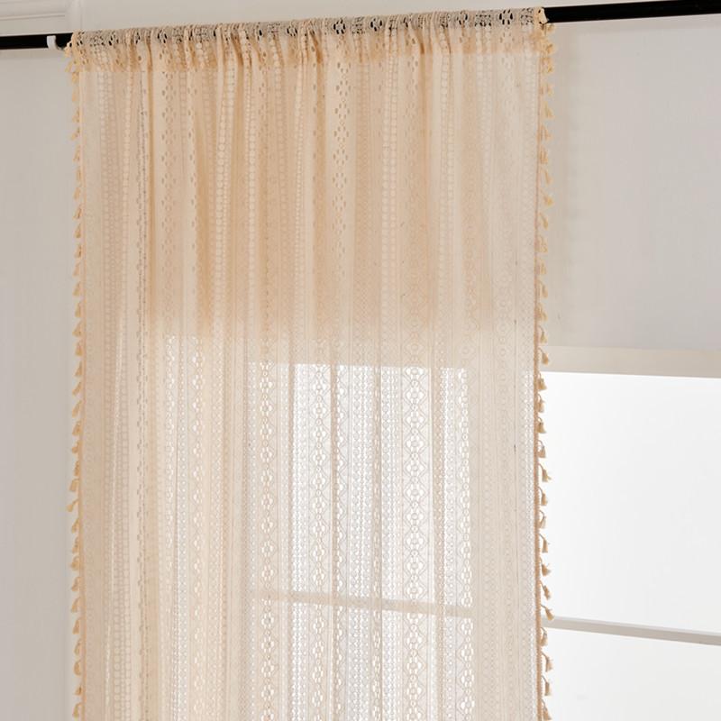 Vintage Hollow Lace European Curtain for Living Room Decoration Window Curtains for Bedroom Balcony Drapes Wedding Curtain