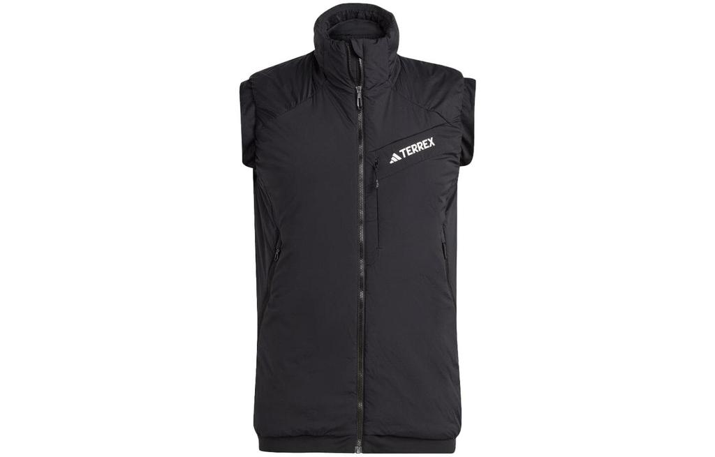 Adidas Vests Men's Black Stand Collar Moderate Other HJ7358