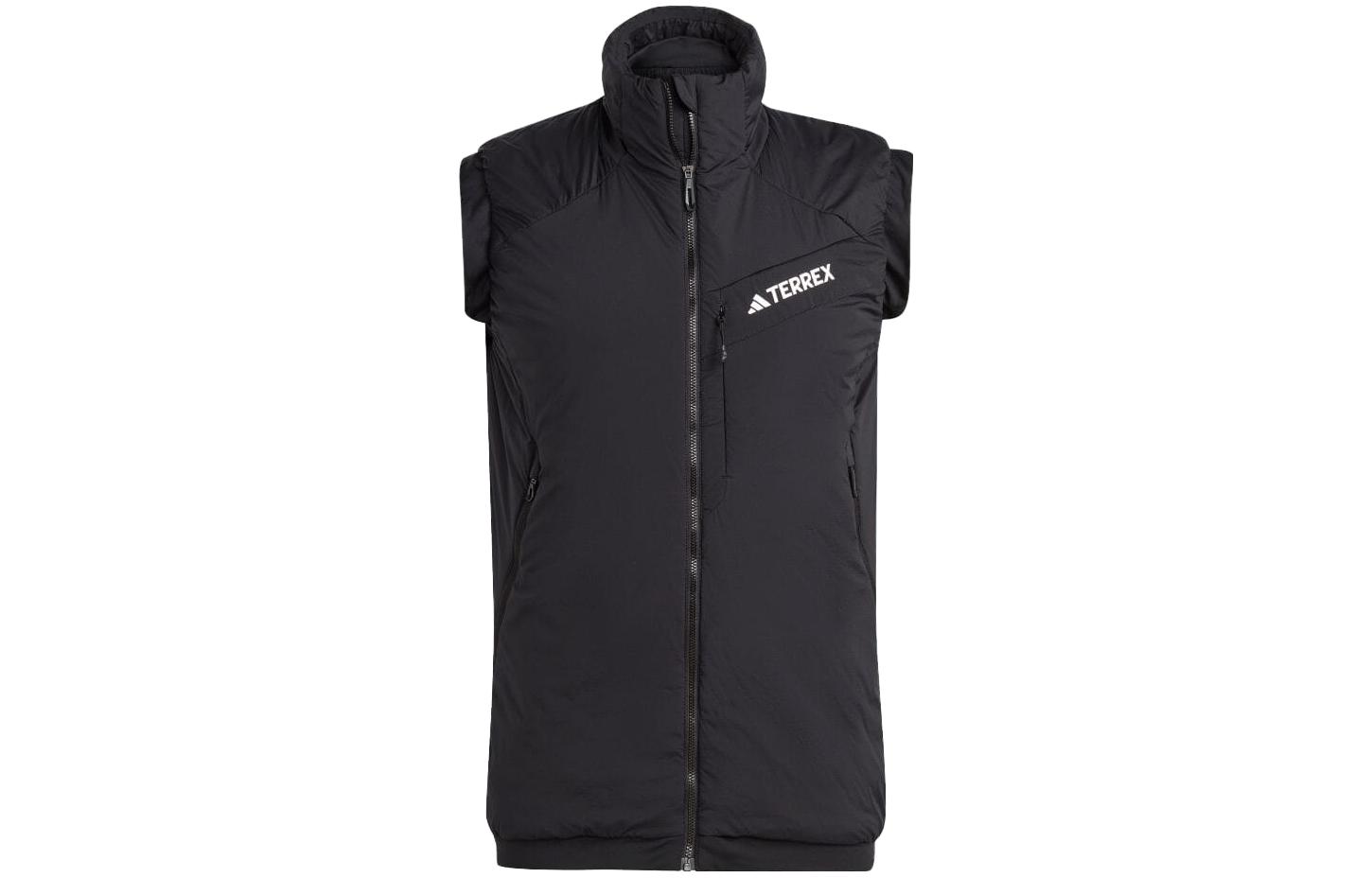 Adidas Vests Men s Black Stand Collar Moderate Other HJ7358 L
