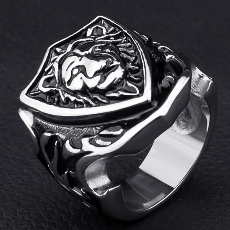 New Domineering Style On Jewelry Gold Lion Head Ring Ring