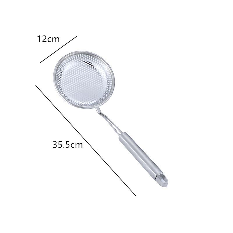 

Ручка из нержавеющей стали для жарки, шумовка с деревянной ручкой, маслосливное устройство, противоскользящий фильтр для супа, многофункциональные кухонные принадлежности
