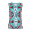Damen-Tanktop mit V-Ausschnitt, weich, Retro, geometrisch, grafisch, Stammesethnisch, ärmellos
