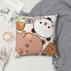 Decorative Pillowcase Bubu Dudu Bear And Panda Merch Chair Pillow Case Cover Square Multiple Sizes