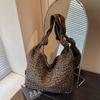 Women's Bag Leopard Print Shoulder Bag Underarm Bag Large Capacity Tote Bag