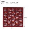 JIKAN STYLE Miyamoto Collection Small Furoshiki Made in Wine 50 x 50 Product 30050 Landlady's (Fish) - Japan, Red, Approx. cm, Number
