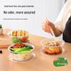 temeiju Disposable Round Plastic Lunch Boxes with Lids