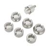 7pcs Steel Material Watch Back Case Opener Silver Color Multiple Sizes Bench Watch Case Opener Watch Case Opener