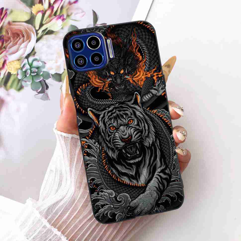 Für Motorola One 5G 6,7" Hülle Neueste Beliebte Drucke Silikon TPU Schwarze Abdeckung Für Motorola One MOTO ONE 5G Handyhüllen Bumper