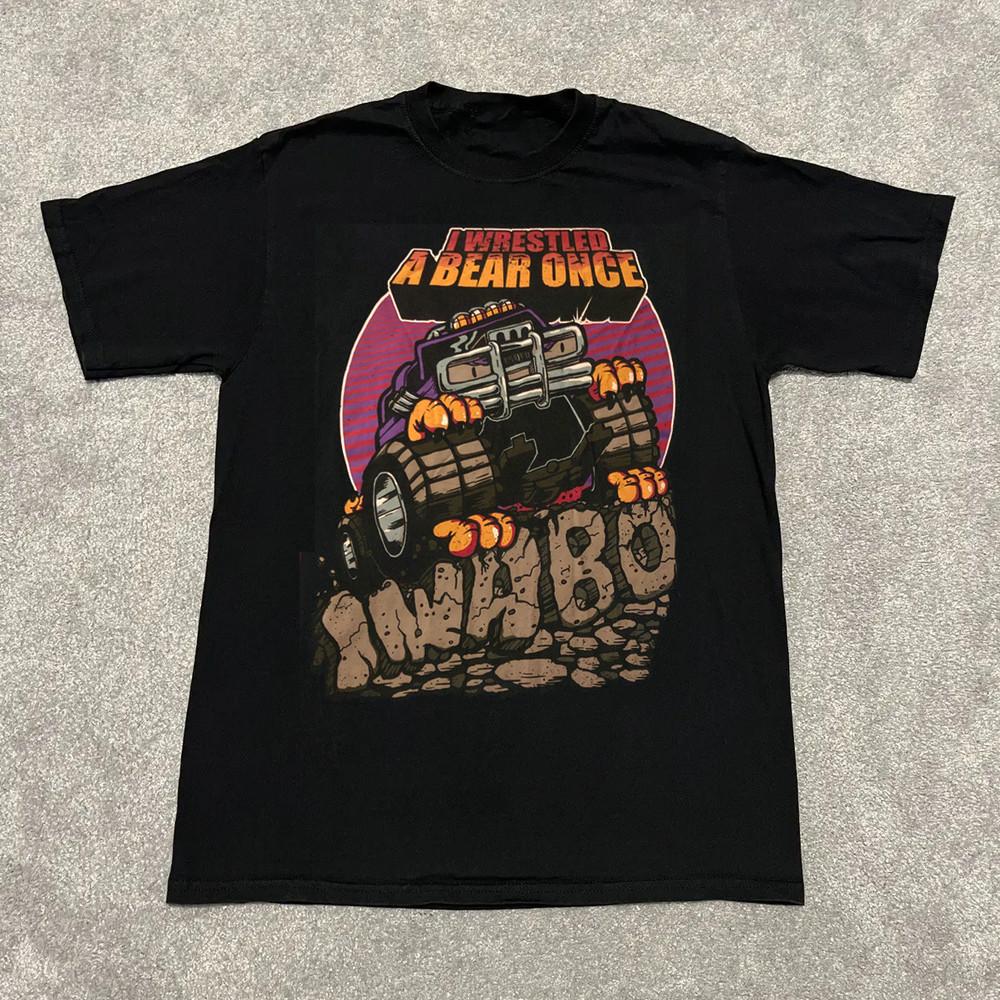 i wrestled a bear once Band T-shirt Cotton Unisex Tee Size S-4XL BO353 Unisex T-Shirt XXXL