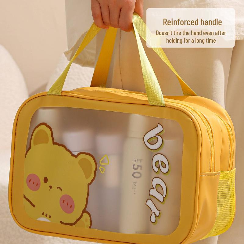 Large Capacity Portable Travel Toiletry Bag with Wet-Dry Separation