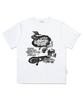 ESCAPEFROM Skateboarder Friends Print Oversized Short Sleeve T-Shirt White