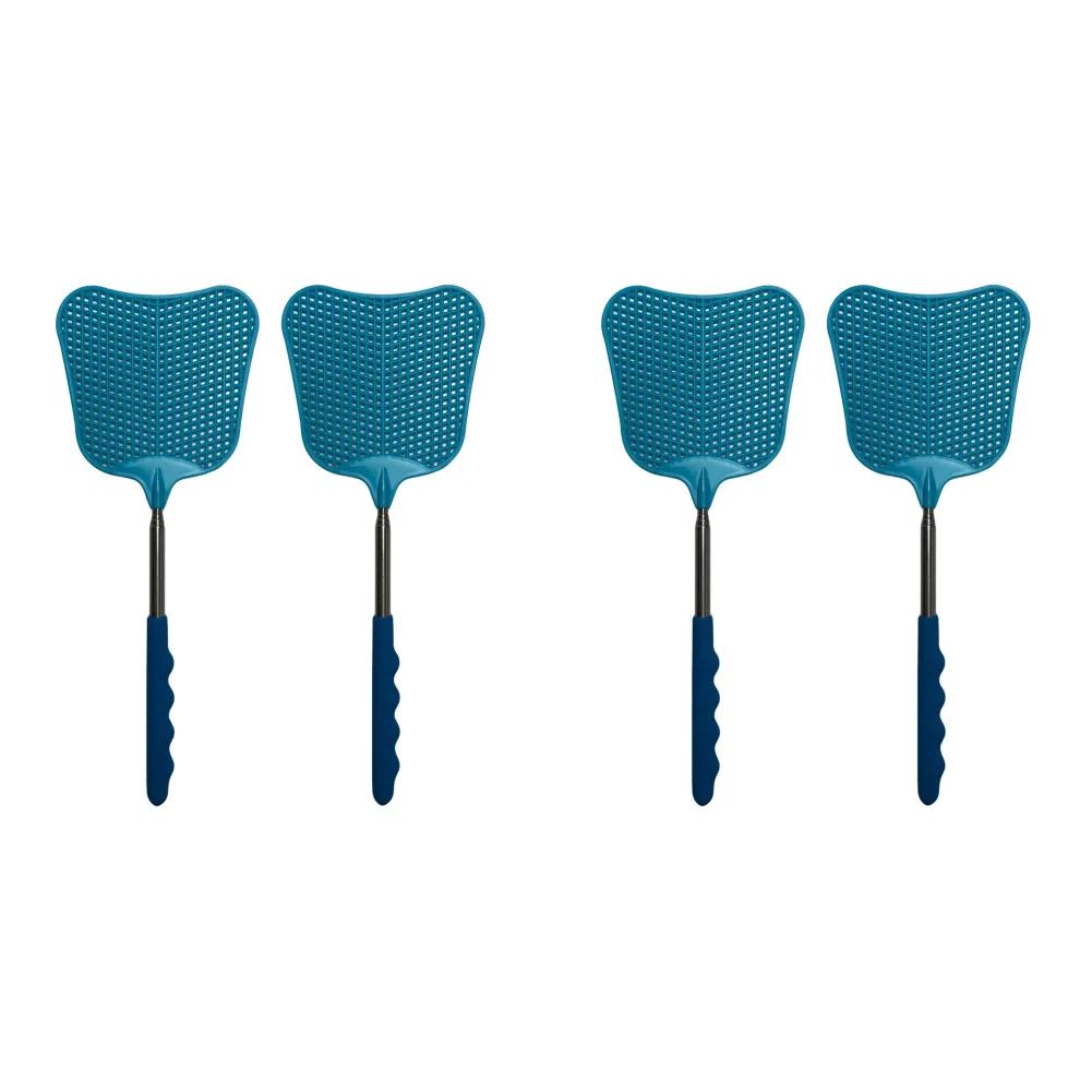 2/6 Confezioni Schiaccia mosche telescopici Manico lungo Schiaccia zanzare mosche Trappola Schiaccia mosche manuale Repellente per insetti Schiaccia insetti Estendibile 65cm