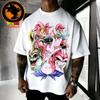 2026 Summer Dragon Ball Retro Pure Cotton Mens Tshirt Magic Man Buo Fullsize Super Casual Shirt Unisex Parentchild Suit